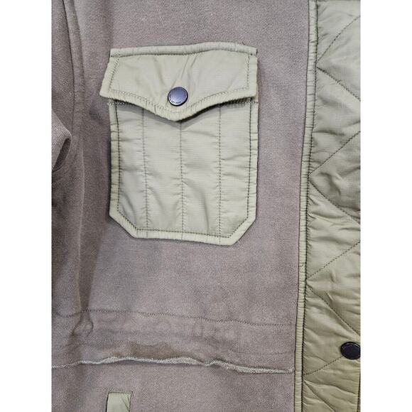 Avec Les Filles Oversized Shirt Jacket Womens Size Small Shacket Army Green - Picture 3 of 8